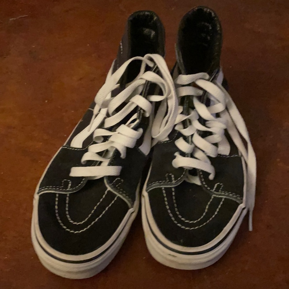 Black and white vans. Still are nice